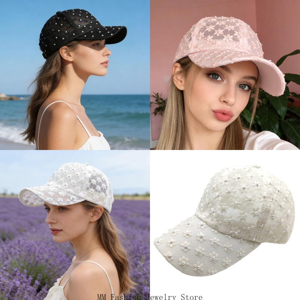 Outdoor Adventure Outfit - Gorra béisbol multiusos con estampado floral,