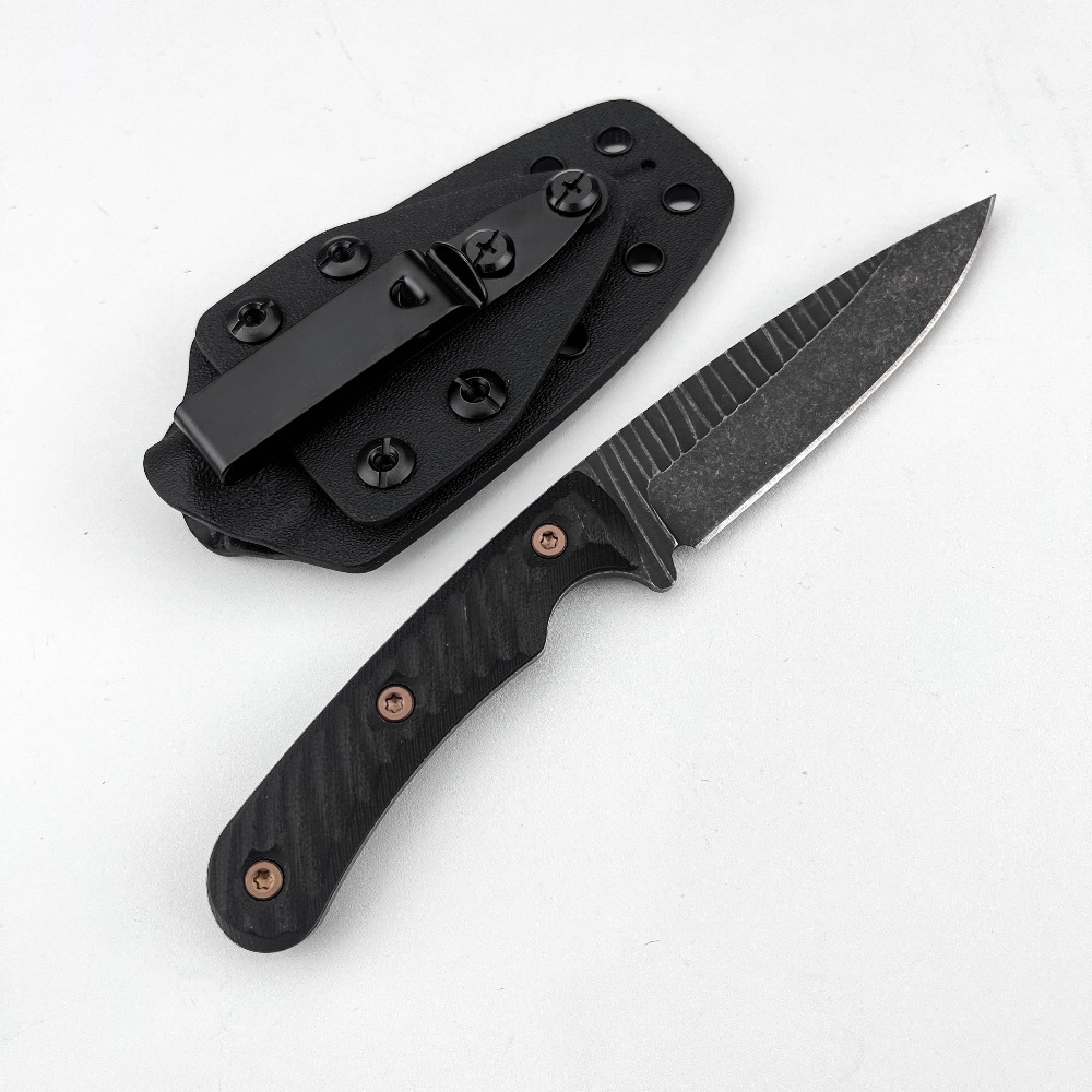 Survival Knife Full Tang - Cuchillo Bushcraft de Espiga Completa con