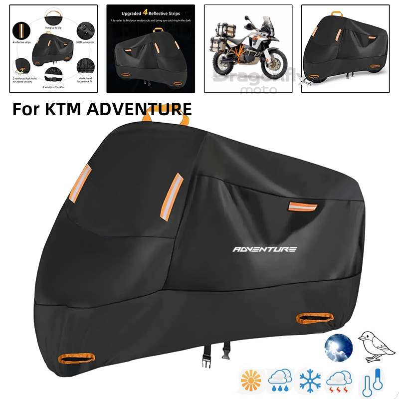 Outdoor Adventure Logo - Cubierta impermeable para motocicleta con logotipo