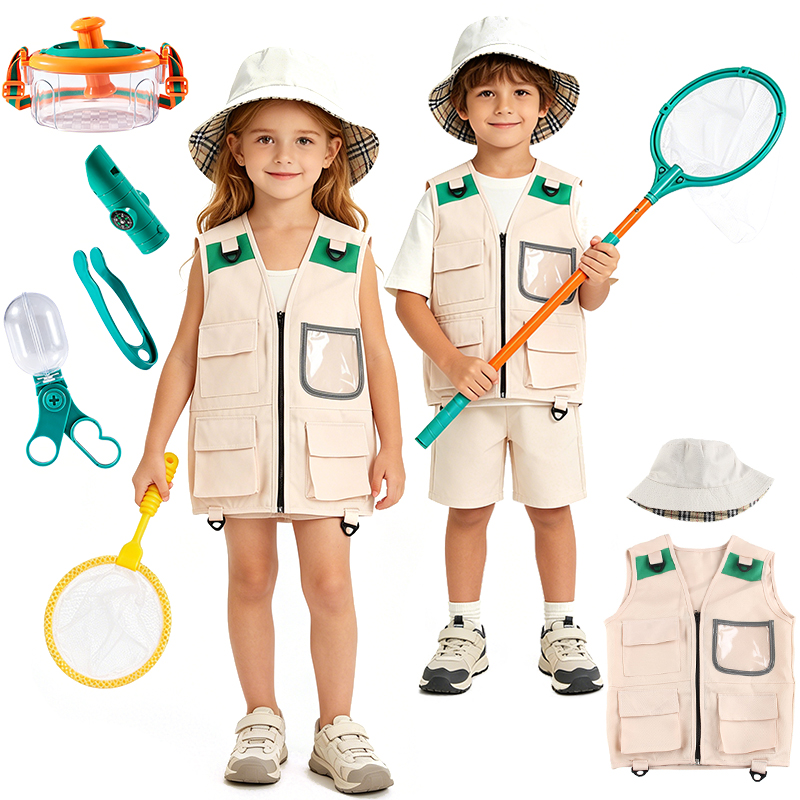 Outdoor Adventure Activities For Kids - Kit de aventura Explorer, chaleco y