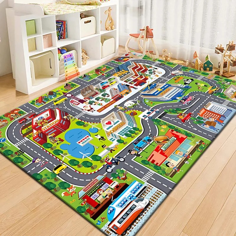 Outdoor Adventure For Kids - Alfombra de Juego con Mapa de