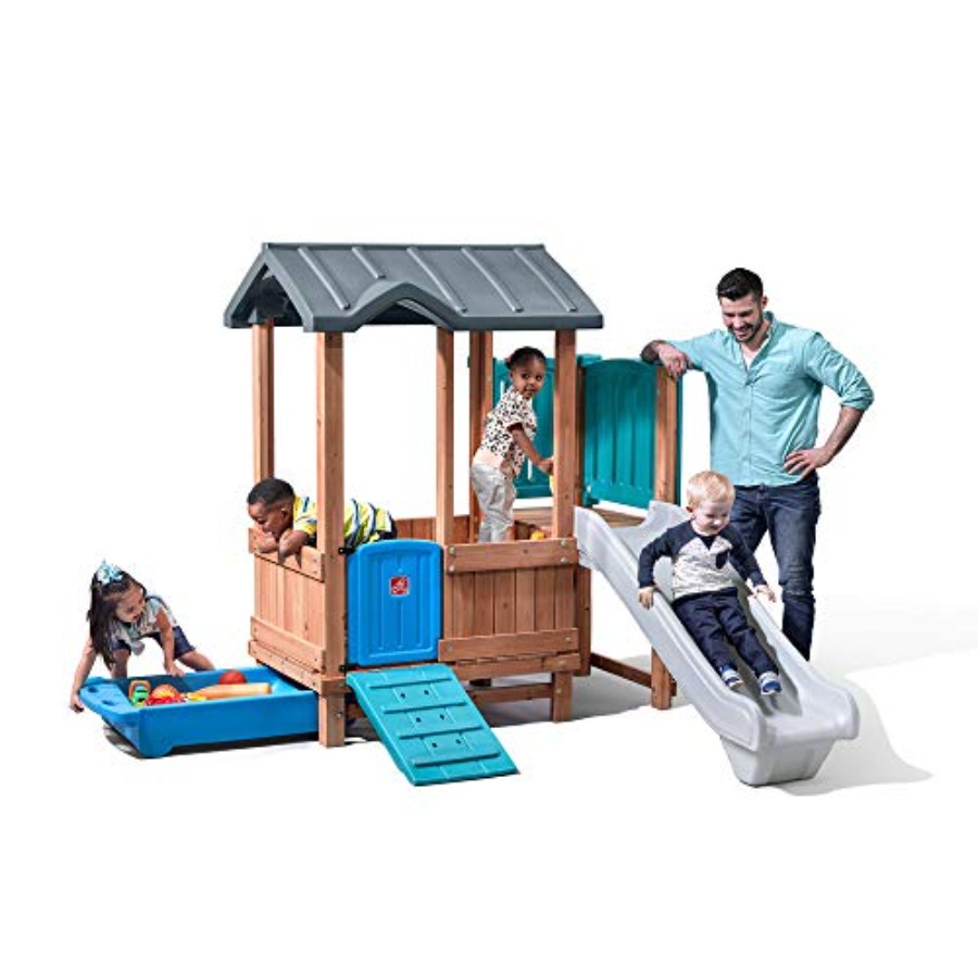 Outdoor Adventure For Kids - Woodland Adventure Playhouse & Slide, juego