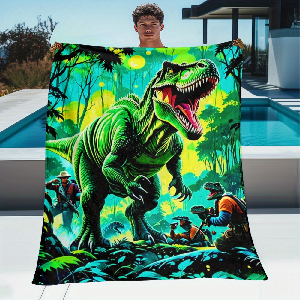 Outdoor Adventure For Kids - Manta polar de dinosaurio T Rex