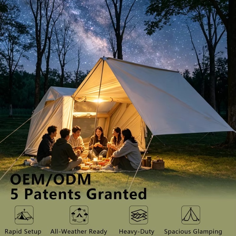 Outdoor Adventure Logo - Amplia Tienda de Campaña Familiar Inflable