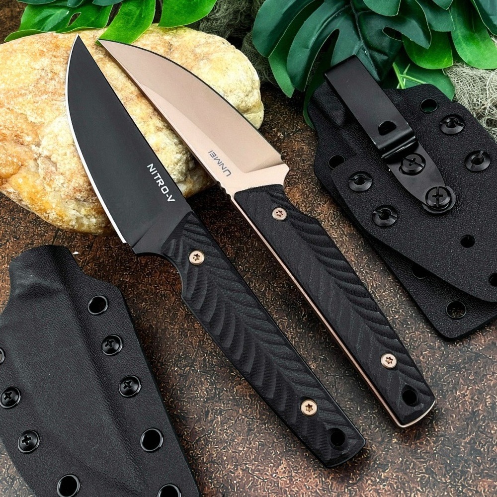 Survival Knife Full Tang - Cuchillo de Hoja Fija NITRO-V 8Cr13Mov,
