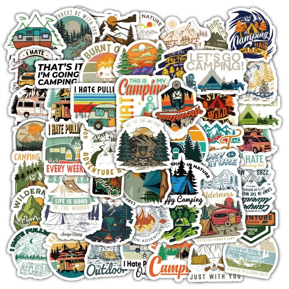 Outdoor Adventure Stores - Juego de pegatinas estilo Camping al