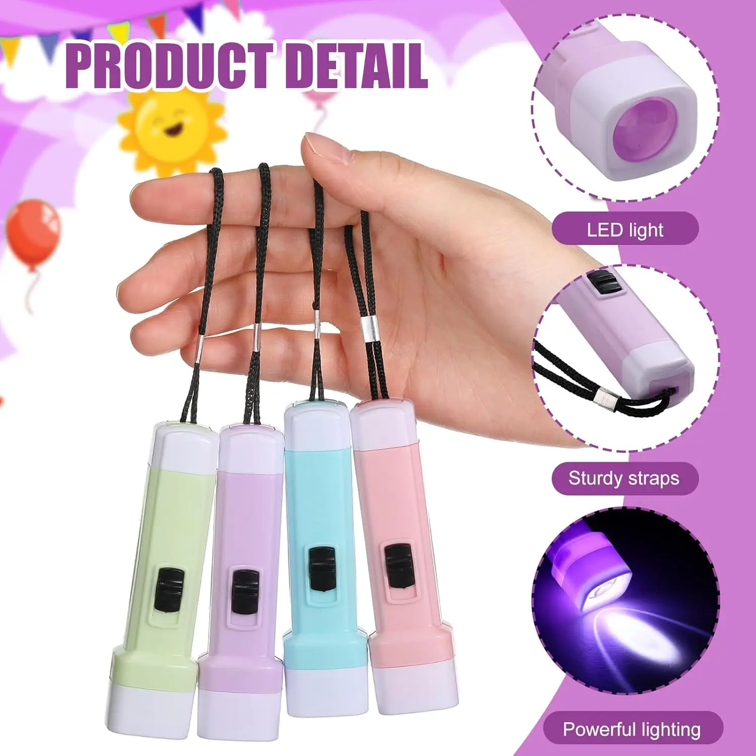5-100 Uds. Linterna LED para n - Outdoor Adventure Activities For Kids reseña y precio