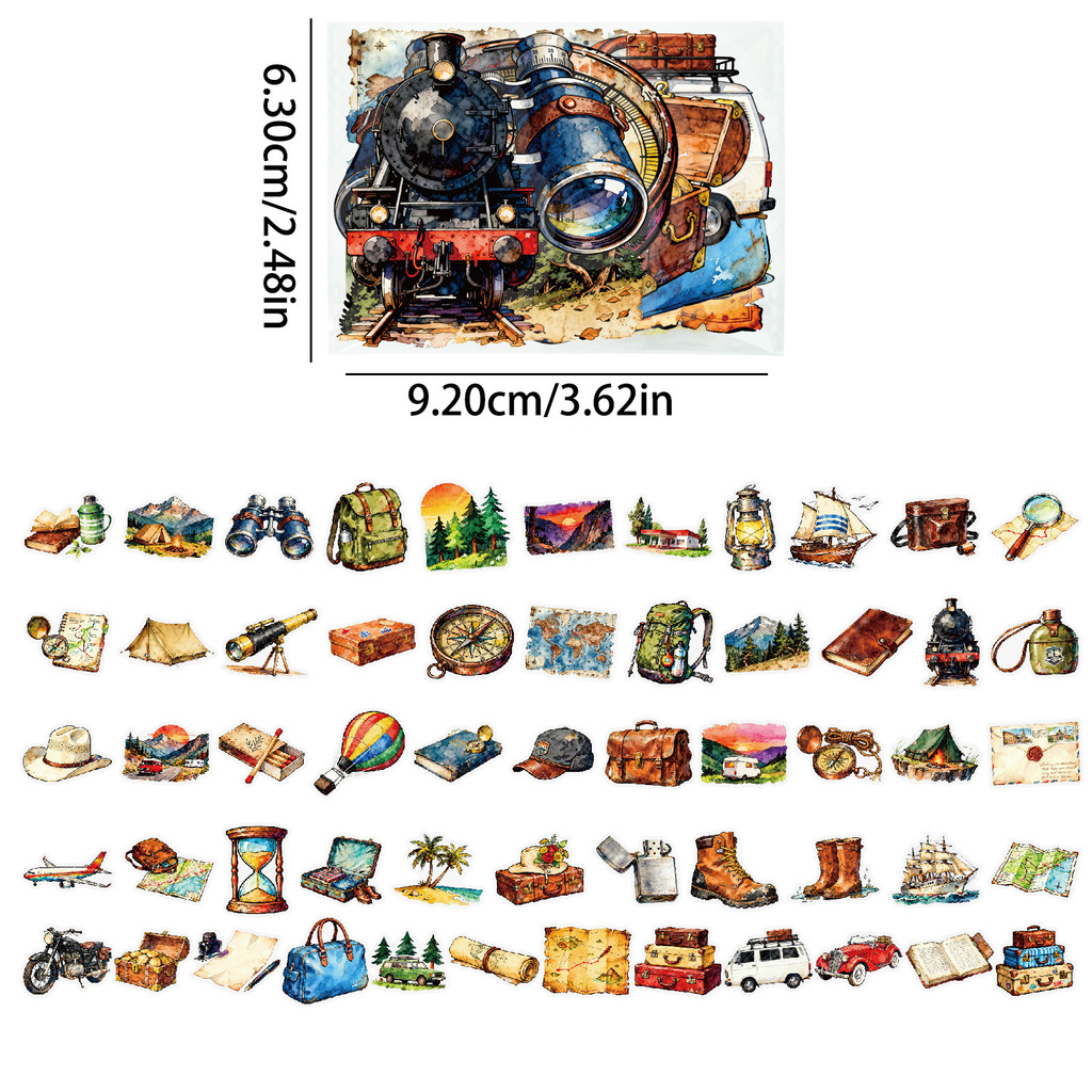 56 Pegatinas PET para Viajes y - Outdoor Adventure Stores reseña y precio