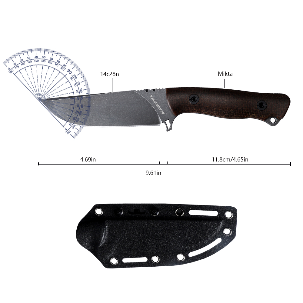 Cuchillo de hoja fija Full Tan - Survival Knife Full Tang reseña y precio