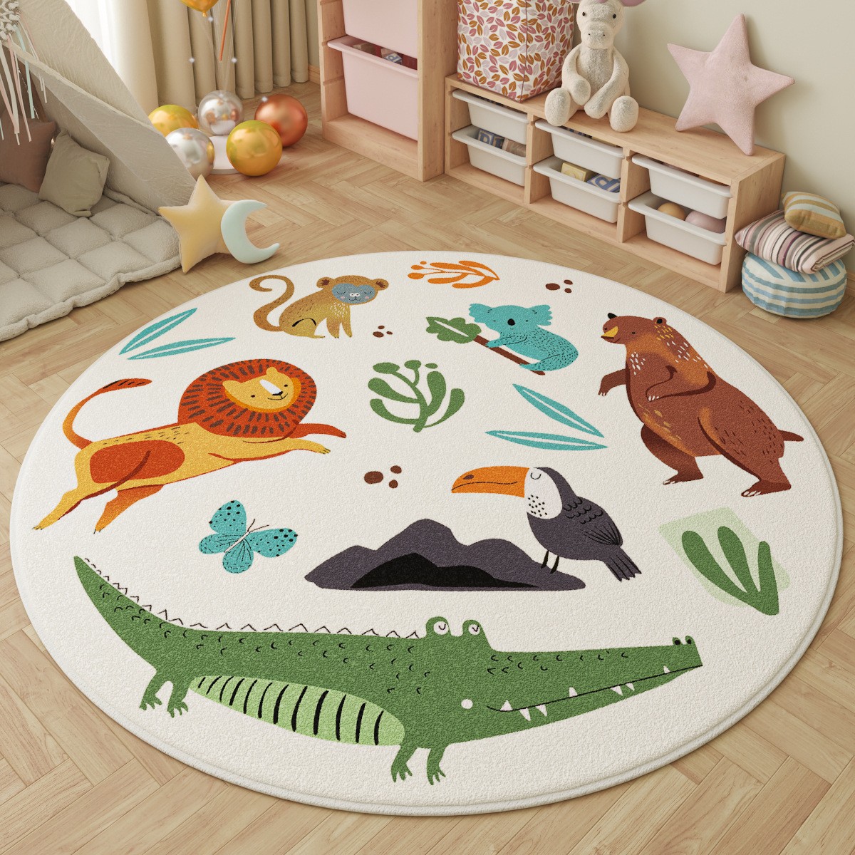 Alfombra Redonda Infantil para - Outdoor Adventure For Kids reseña y precio