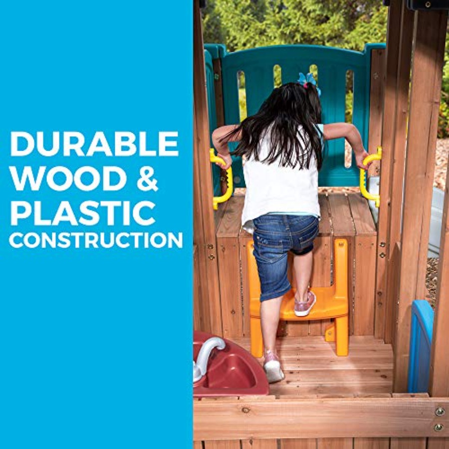 Woodland Adventure Playhouse & - Outdoor Adventure For Kids reseña y precio