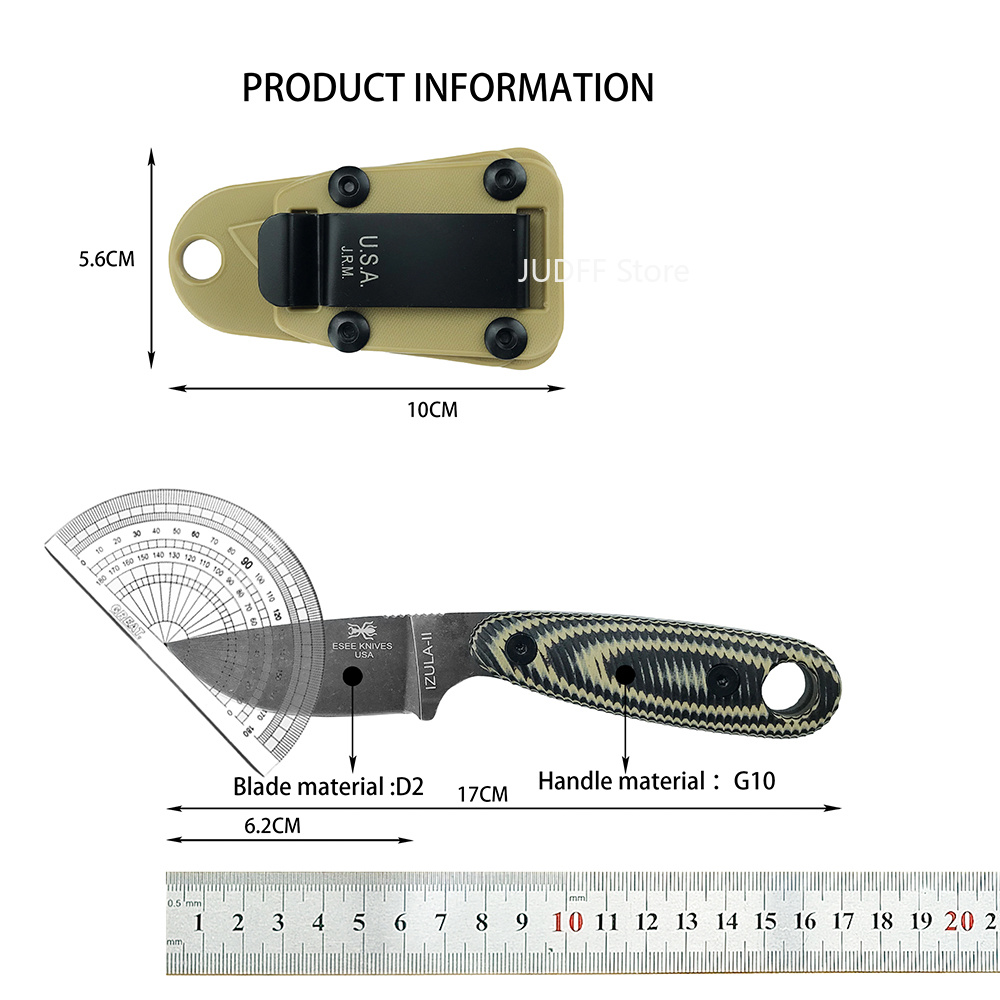 Cuchillo Fijo para Exteriores  - Survival Knife Full Tang reseña y precio