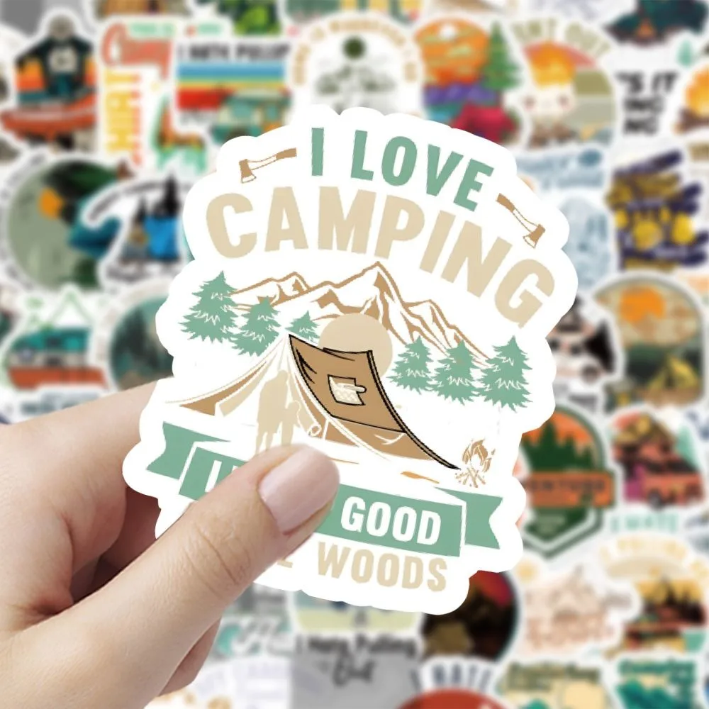 Juego de pegatinas estilo Camp - Outdoor Adventure Stores reseña y precio